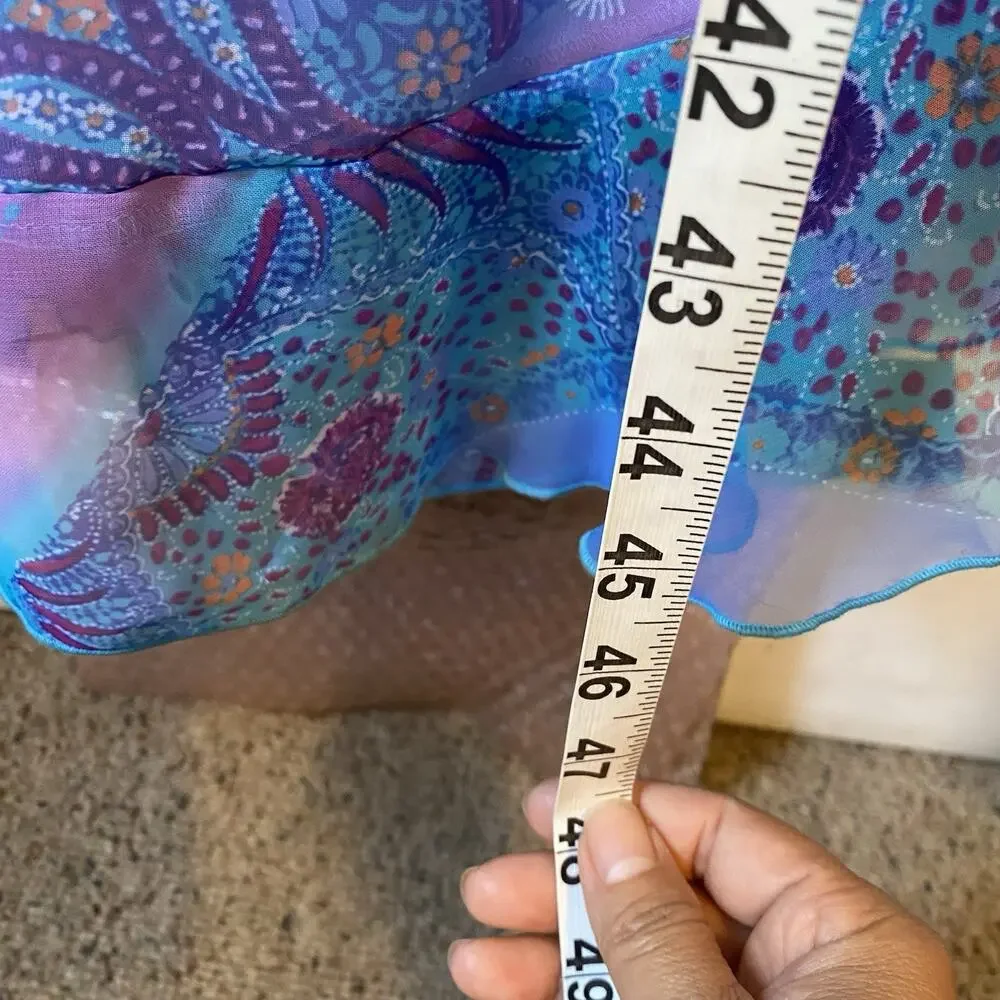 New VTG Y2K Luna Chix Babydoll Dress Women Junior M Floral Ruffle Fairy